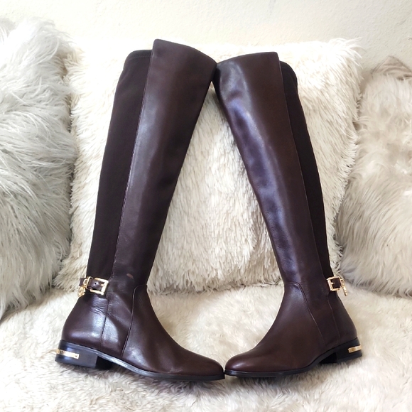 Michael Kors Hamilton Brown Tall Boot - Picture 1 of 11
